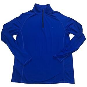 Tommy John 1/4 Zip Pullover Men’s Size Large Cobalt Blue Quarter Zip Long Sleeve